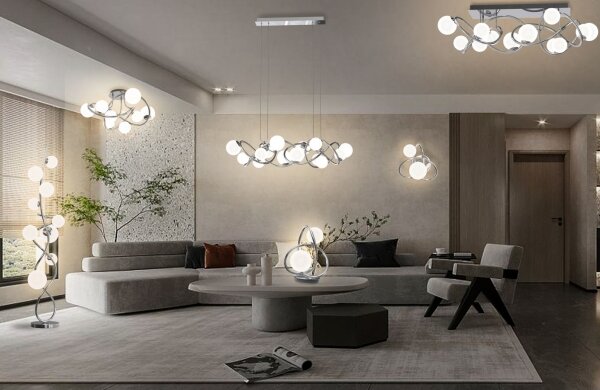 Wofi 9014-807 - LED Přisazený lustr NANCY 8xG9/3,5W/230V lesklý chrom