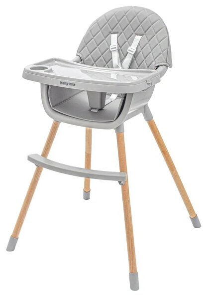Jídelní židlička Baby Mix Freja wooden dark grey