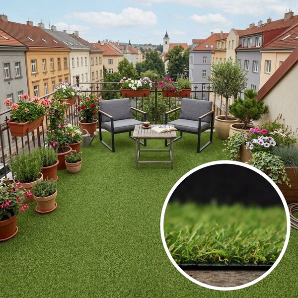 Betap, Umělá tráva Robina New, vyříznout kruh, šíře 2m,4m, zelená