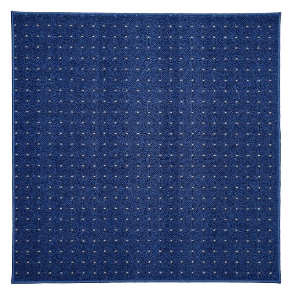 Condor Carpets, Kusový koberec Udinese modrý čtverec, 60x60, modrá, chodba / předsíň