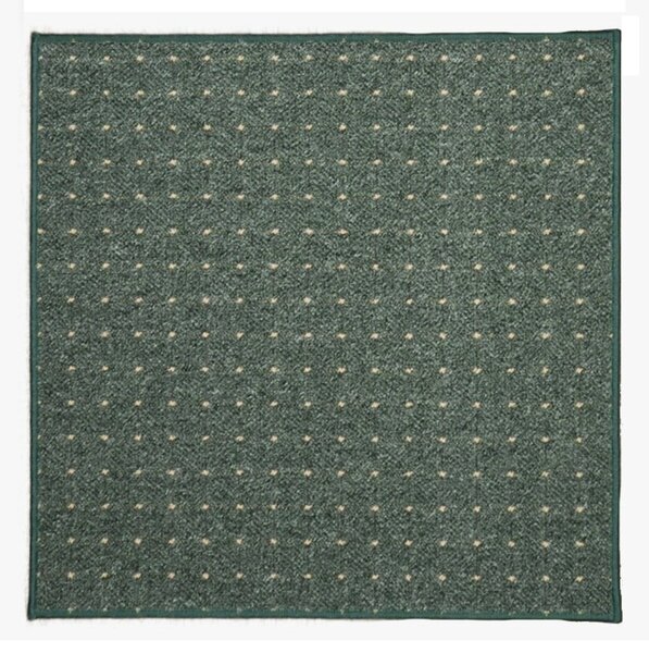 Condor Carpets, Kusový koberec Udinese zelený čtverec, 60x60, zelená, chodba / předsíň