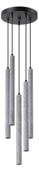 Sollux SL.1275 - Lustr na lanku PASTELO 5xG9/8W/230V beton