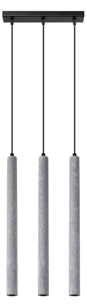 Sollux SL.1272 - Lustr na lanku PASTELO 3xG9/8W/230V beton