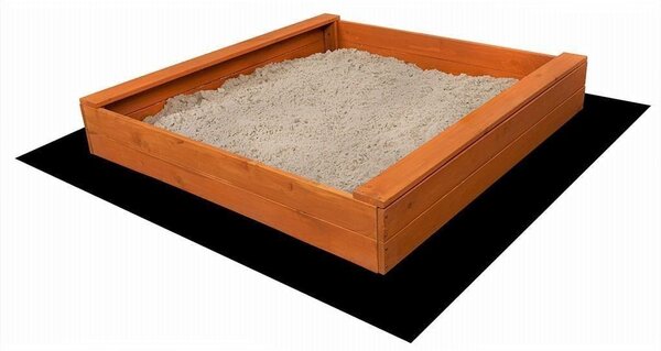 Dětské dřevěné pískoviště se stříškou Baby Mix 120x120 cm červeno-bílé