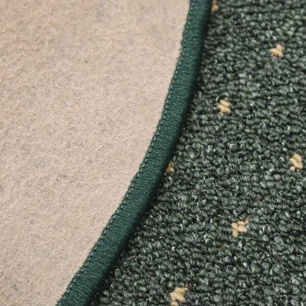 Condor Carpets, Kusový koberec Udinese zelený kruh, 100x100 (průměr) kruh, zelená, chodba / předsíň