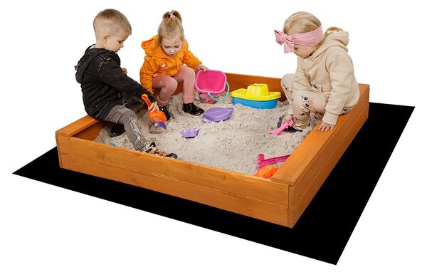 Dětské dřevěné pískoviště s lavičkami Baby Mix 120x120 cm