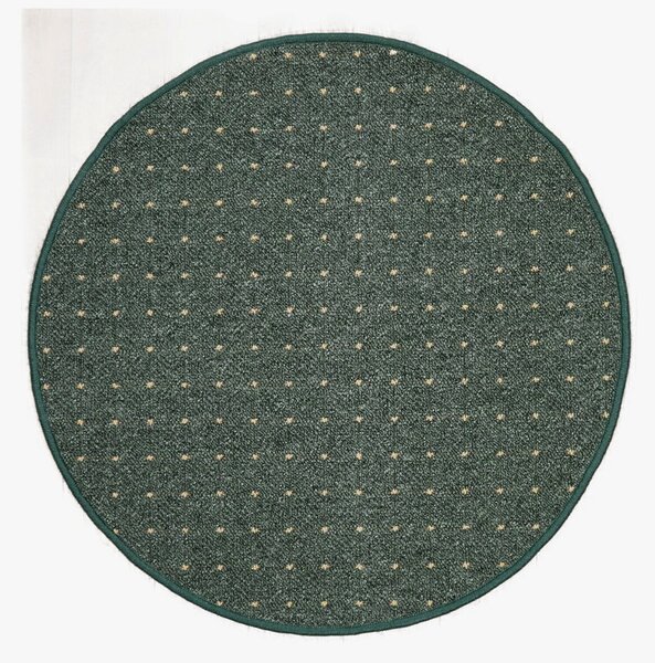 Condor Carpets, Kusový koberec Udinese zelený kruh, 100x100 (průměr) kruh, zelená, chodba / předsíň