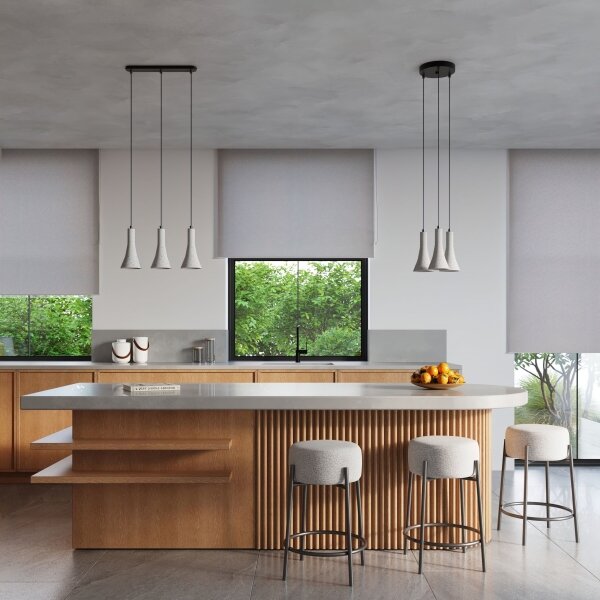 Sollux SL.1223 - Lustr na lanku REA 1xE14/12W/230V beton