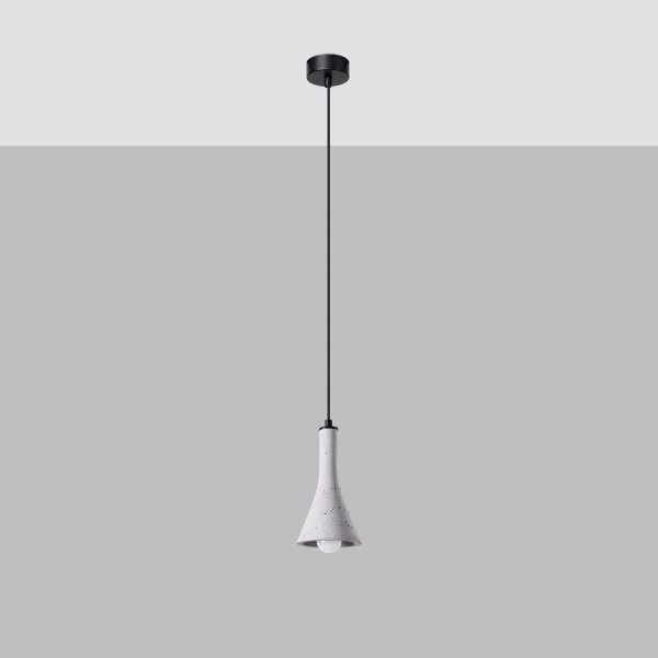 Sollux SL.1223 - Lustr na lanku REA 1xE14/12W/230V beton