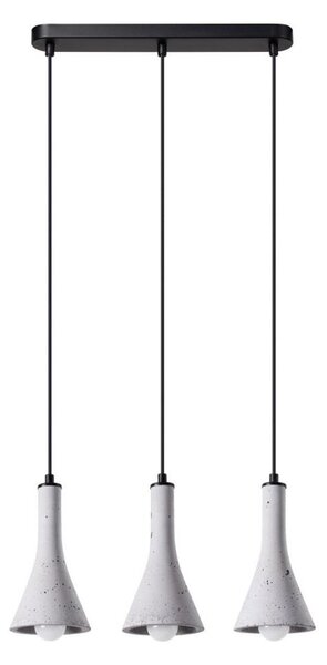 Sollux SL.1225 - Lustr na lanku REA 3xE14/12W/230V beton