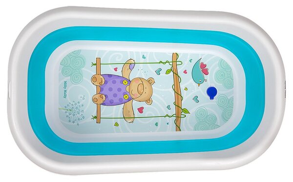 Dětská skládací vanička s výpustí Milly Mally Aqua modrá