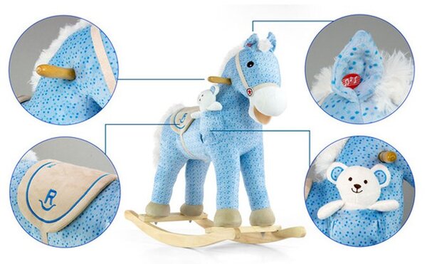 Houpací koník s melodií Milly Mally Pony Gray Dot