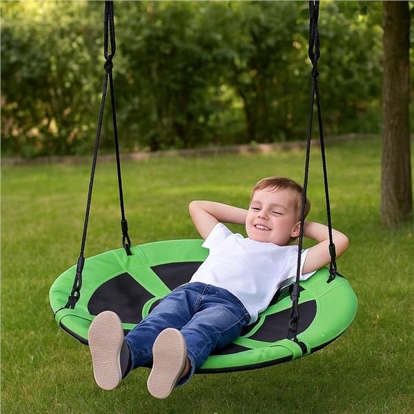 Houpací kruh čapí hnízdo 100 cm Baby Mix zelený