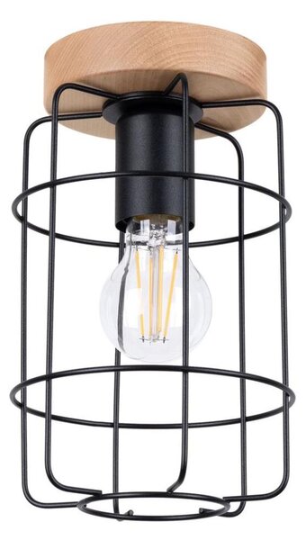 Sollux SL.1262 - Stropní svítidlo GOTTO 1xE27/15W/230V černá