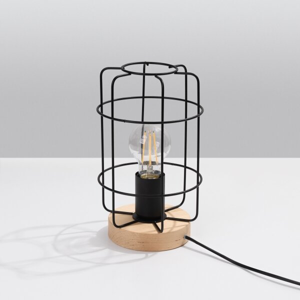 Sollux SL.1265 - Stolní lampa GOTTO 1xE27/15W/230V černá