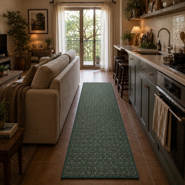 Condor Carpets, Běhoun na míru Udinese zelený, šíře 50 cm, zelená, chodba / předsíň