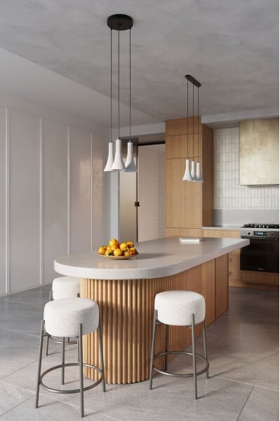 Sollux SL.1224 - Lustr na lanku REA 2xE14/12W/230V beton