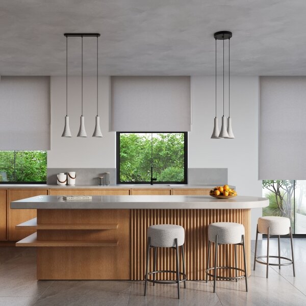 Sollux SL.1224 - Lustr na lanku REA 2xE14/12W/230V beton