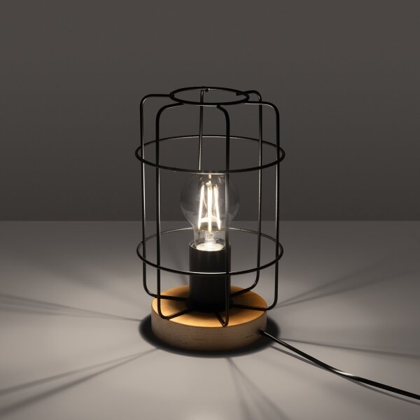 Sollux SL.1265 - Stolní lampa GOTTO 1xE27/15W/230V černá
