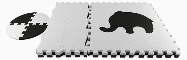 Pěnové puzzle podložka ohrádka Milly Mally Jolly 2x2 Grey