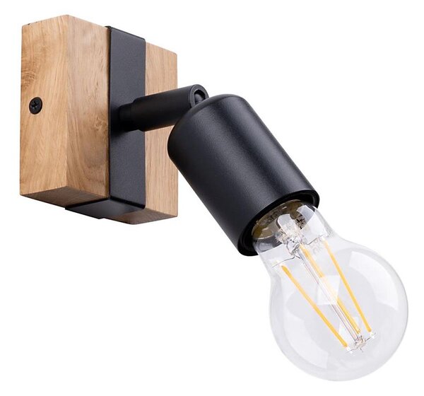 Sollux SL.1295 - Bodové svítidlo ZUCA 1xE27/15W/230V černá