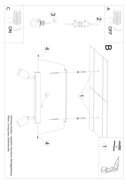 Sollux SL.1291 - Bodové svítidlo VERDO 2xGU10/10W/230V černá