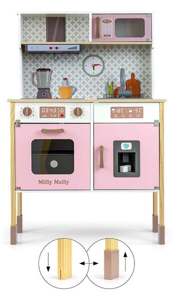 Dětská dřevěná kuchyňka Milly Mally Bjorn Pink