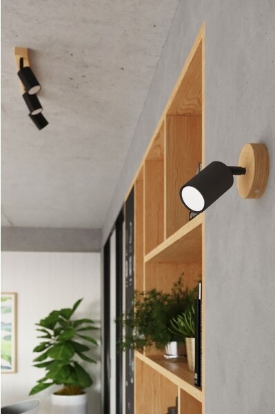 Sollux SL.1293 - Bodové svítidlo VERDO 3xGU10/10W/230V černá