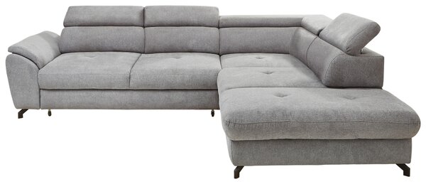 ROHOVÁ SEDAČKA, textil, šedá Stylife - Sedací soupravy