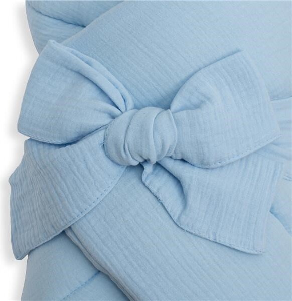 Mušelínová šněrovací zavinovačka New Baby blue