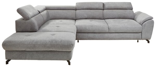 ROHOVÁ SEDAČKA, textil, šedá Stylife - Sedací soupravy