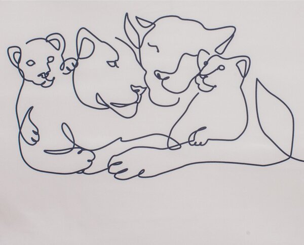 Dětská rozkládací pohovka New Baby Lion Family light grey
