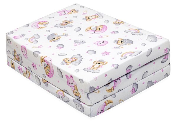 Skládací matrace do postýlky New Baby STANDARD 120x60x5 cm koala růžová