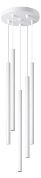 Sollux SL.1175 - Lustr na lanku PASTELO 5xG9/8W/230V bílá