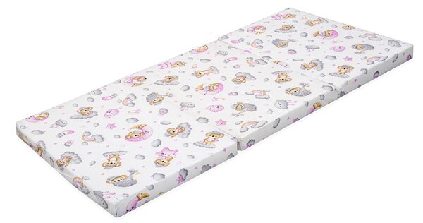 Skládací matrace do postýlky New Baby STANDARD 120x60x5 cm koala růžová