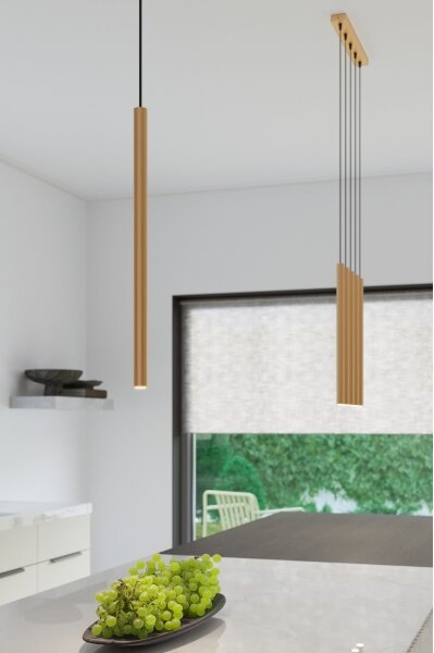 Sollux SL.1170 - Lustr na lanku PASTELO 1xG9/8W/230V zlatá