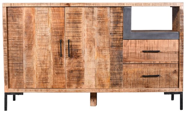 KOMODA, mangové dřevo, přírodní barvy, 145/87/40 cm MID.YOU - Komody na nožičkách, Online Only