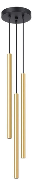 Sollux SL.1197 - Lustr na lanku PASTELO 3xG9/8W/230V zlatá