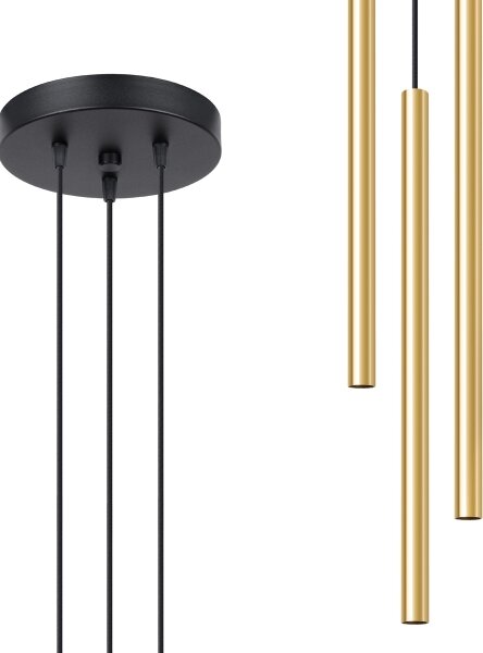 Sollux SL.1197 - Lustr na lanku PASTELO 3xG9/8W/230V zlatá