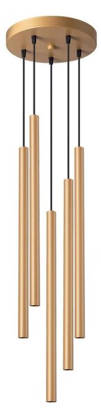 Sollux SL.1174 - Lustr na lanku PASTELO 5xG9/8W/230V zlatá