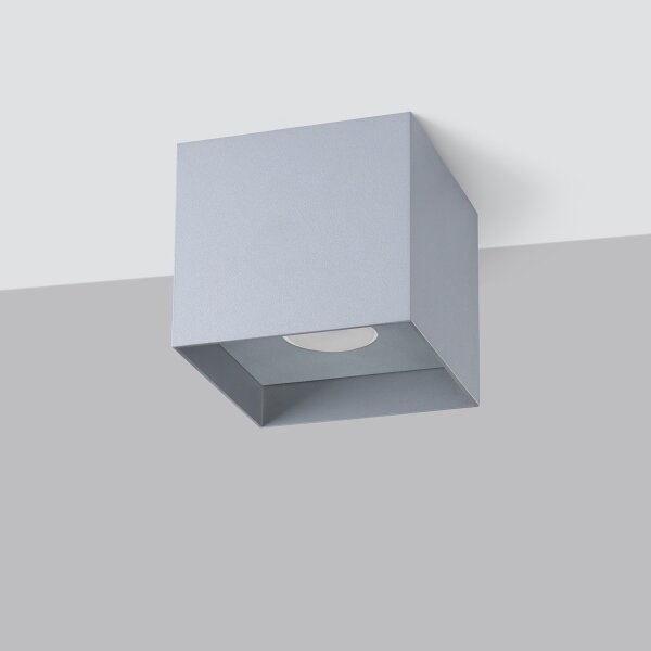 Sollux SL.1278 - Bodové svítidlo HATI 1xGU10/10W/230V šedá