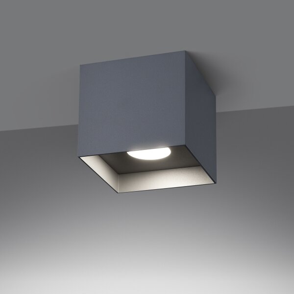 Sollux SL.1278 - Bodové svítidlo HATI 1xGU10/10W/230V šedá