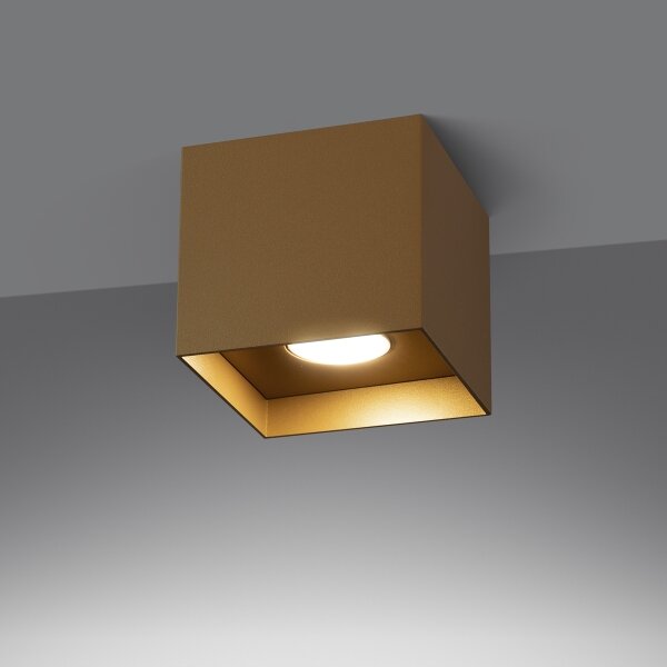 Sollux SL.1279 - Bodové svítidlo HATI 1xGU10/10W/230V zlatá