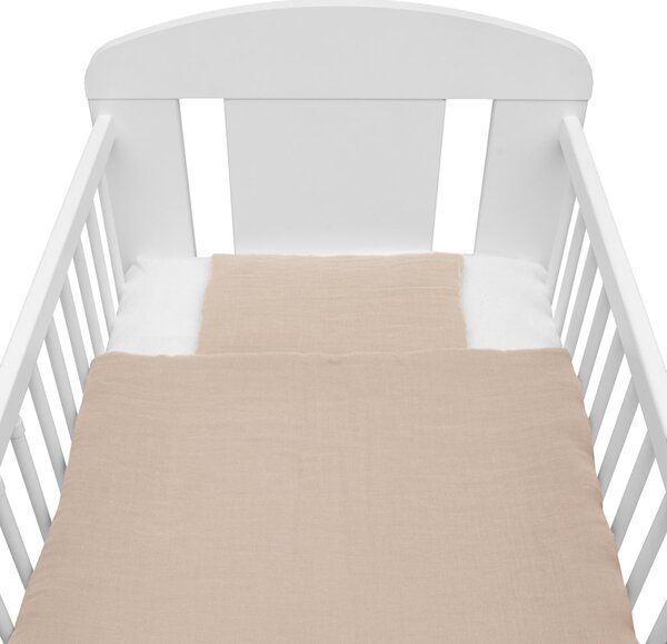 Mušelínový set s výplní New Baby 80x70 cm béžový
