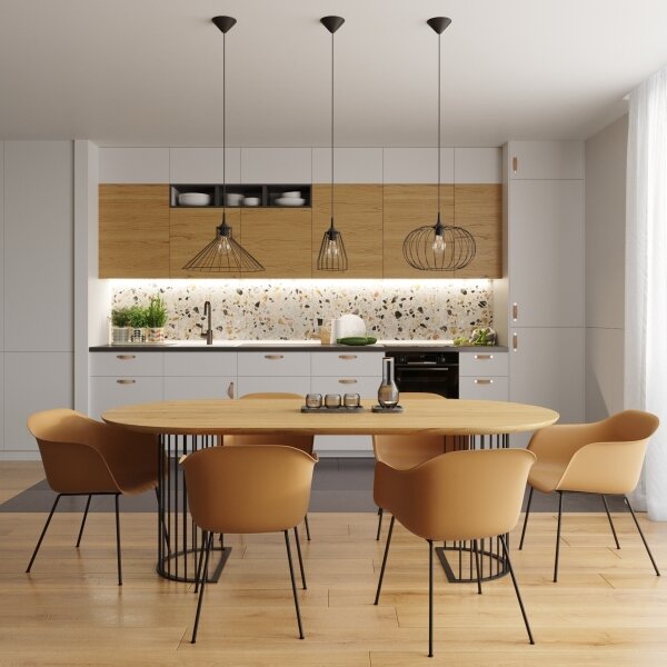 Sollux SL.1185 - Lustr na lanku TSUNO 1xE27/15W/230V černá