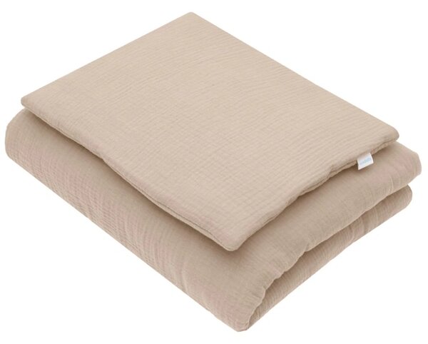 Mušelínový set s výplní New Baby 80x70 cm béžový