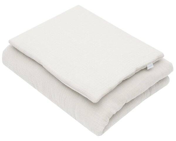 Mušelínový set s výplní New Baby 80x70 cm ecru