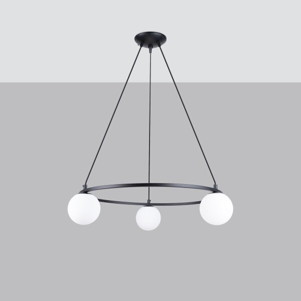Sollux SL.1213 - Lustr na lanku YOLI 3xG9/8W/230V černá