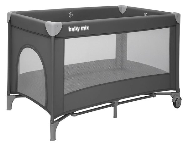 Dětská cestovní postýlka Simple Baby Mix šedá