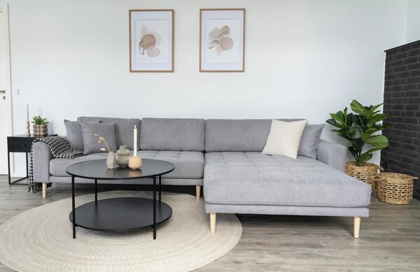 -25 % Dny MOMENTI– Nordic Living Rohová pohovka Limo 290 cm, pravá